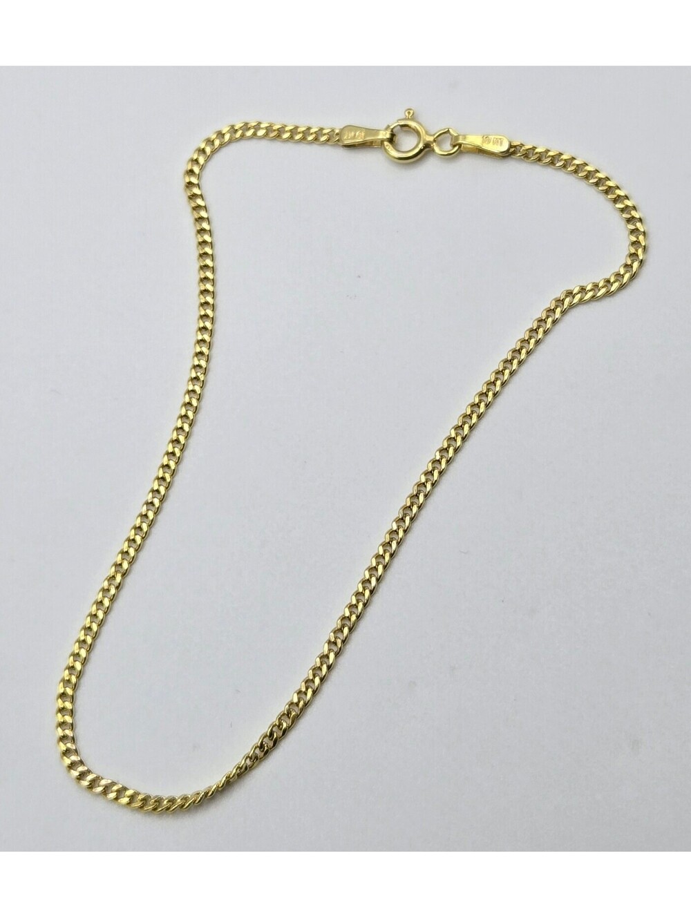 NEW 10K Yellow Gold MIAMI CUBAN Bracelet Chain, 1.8mm 8inch, ITALY